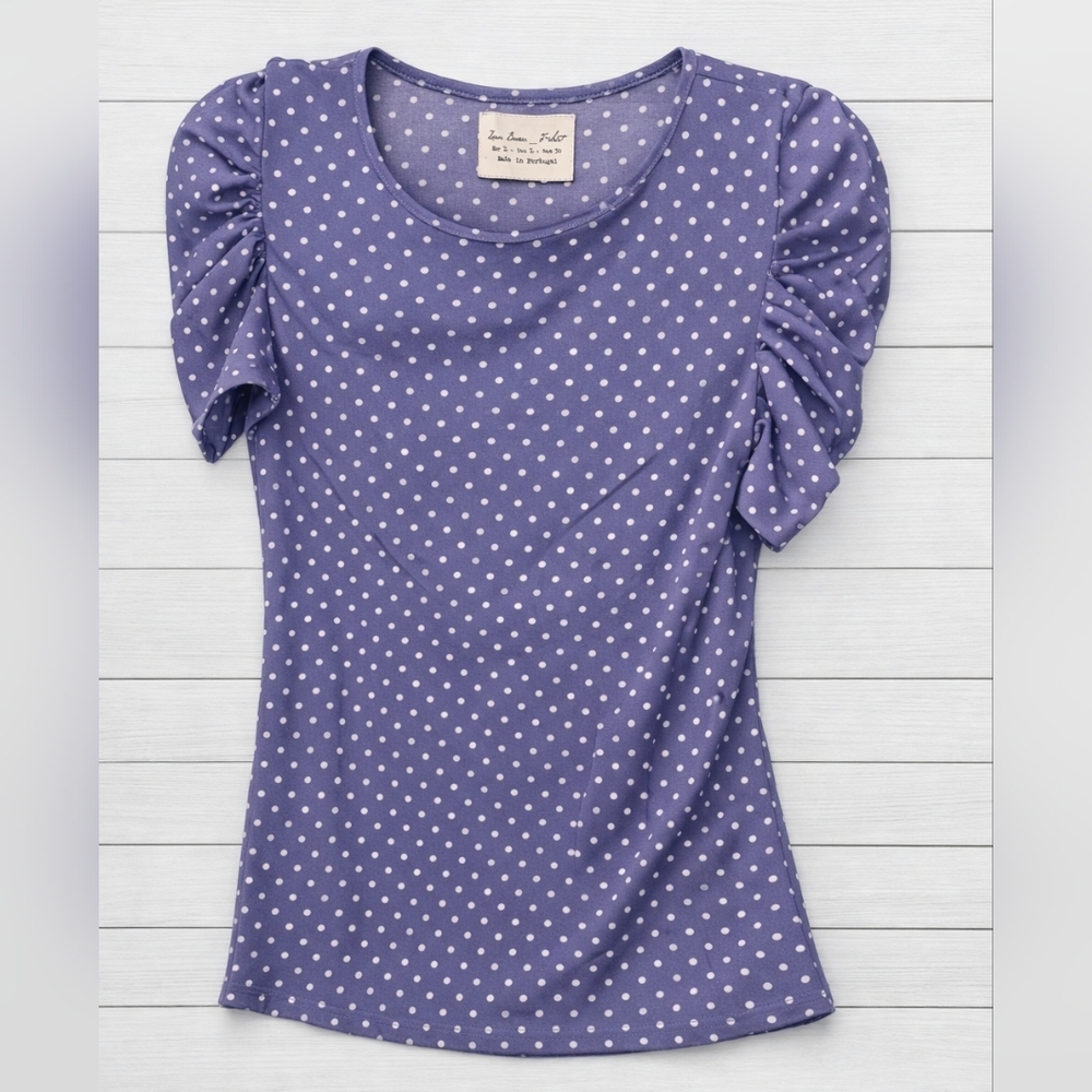 🩷 Purple Polka Dot Sheer Top - size M/L